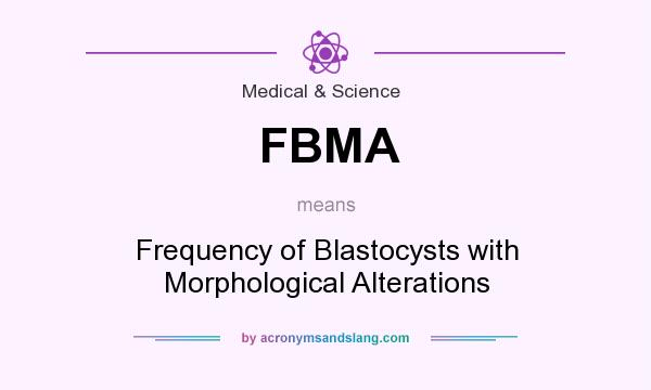 What does FBMA mean? It stands for Frequency of Blastocysts with Morphological Alterations