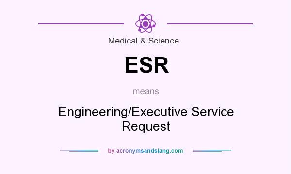 What does ESR mean? It stands for Engineering/Executive Service Request