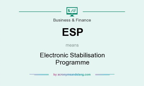 What does ESP mean? It stands for Electronic Stabilisation Programme