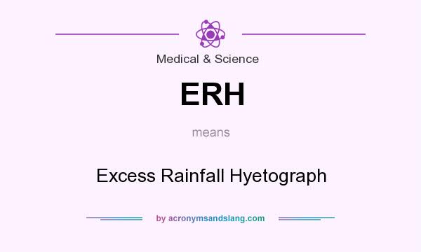 What does ERH mean? It stands for Excess Rainfall Hyetograph