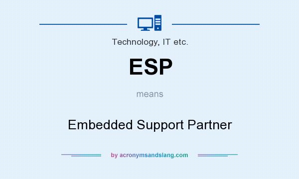 What does ESP mean? It stands for Embedded Support Partner