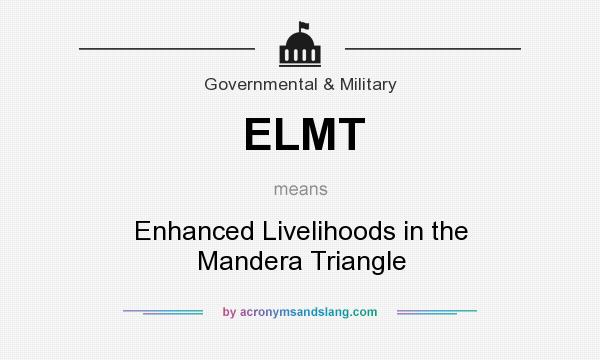 What does ELMT mean? It stands for Enhanced Livelihoods in the Mandera Triangle