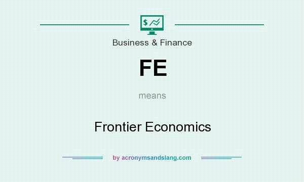 What does FE mean? It stands for Frontier Economics