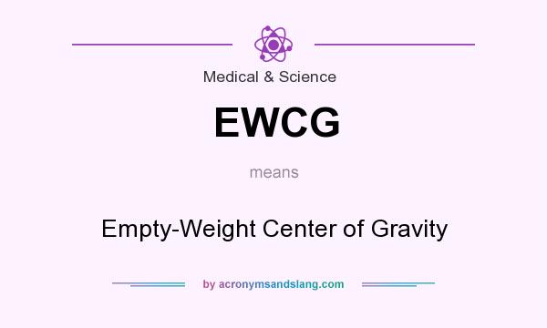 What does EWCG mean? It stands for Empty-Weight Center of Gravity