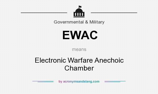 What does EWAC mean? It stands for Electronic Warfare Anechoic Chamber