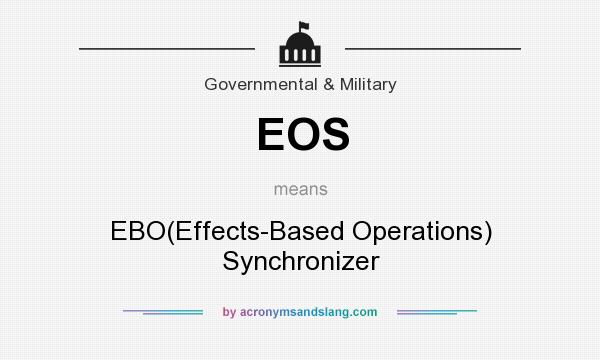 What does EOS mean? It stands for EBO(Effects-Based Operations) Synchronizer
