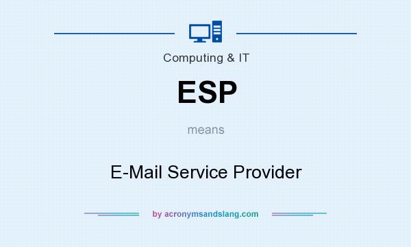 What does ESP mean? It stands for E-Mail Service Provider