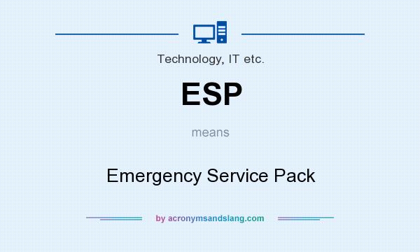 What does ESP mean? It stands for Emergency Service Pack
