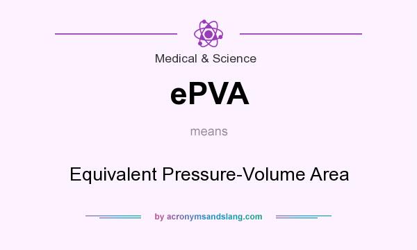 What does ePVA mean? It stands for Equivalent Pressure-Volume Area