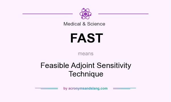 What does FAST mean? It stands for Feasible Adjoint Sensitivity Technique
