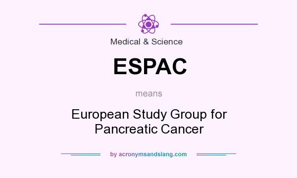 What does ESPAC mean? It stands for European Study Group for Pancreatic Cancer