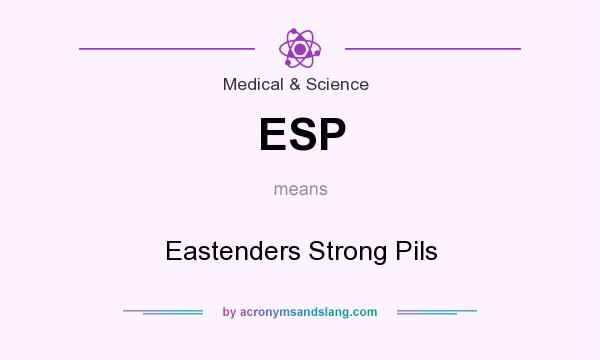 What does ESP mean? It stands for Eastenders Strong Pils