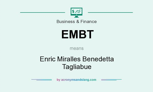 What does EMBT mean? It stands for Enric Miralles Benedetta Tagliabue