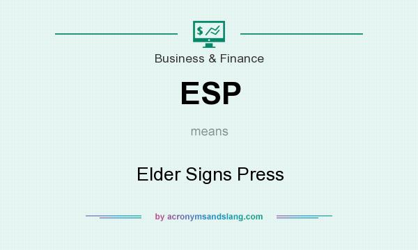 What does ESP mean? It stands for Elder Signs Press
