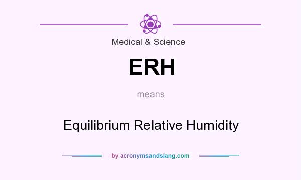 What does ERH mean? It stands for Equilibrium Relative Humidity