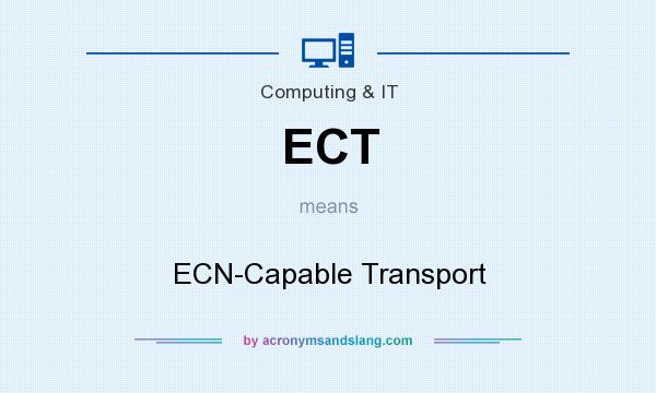 What does ECT mean? It stands for ECN-Capable Transport