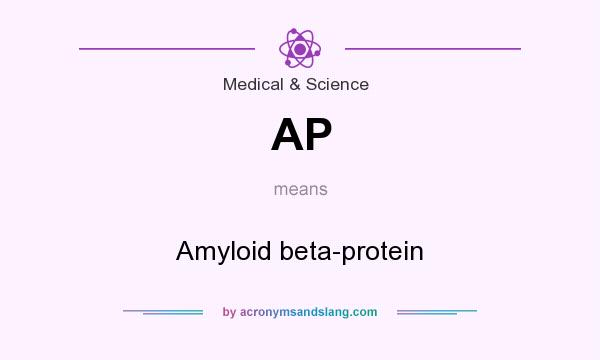 What does AP mean? It stands for Amyloid beta-protein