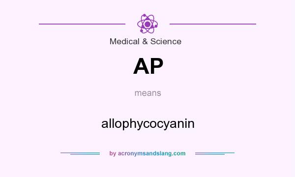What does AP mean? It stands for allophycocyanin