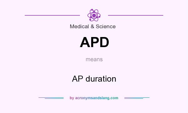 What does APD mean? It stands for AP duration
