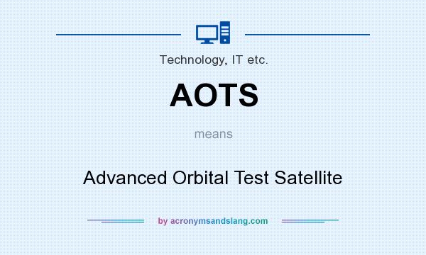 What does AOTS mean? It stands for Advanced Orbital Test Satellite