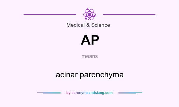 What does AP mean? It stands for acinar parenchyma