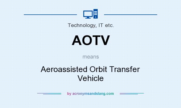 What does AOTV mean? It stands for Aeroassisted Orbit Transfer Vehicle