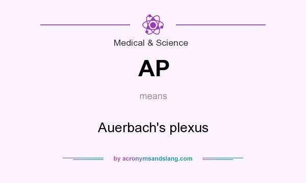 What does AP mean? It stands for Auerbach`s plexus