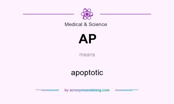 What does AP mean? It stands for apoptotic