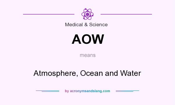What does AOW mean? It stands for Atmosphere, Ocean and Water
