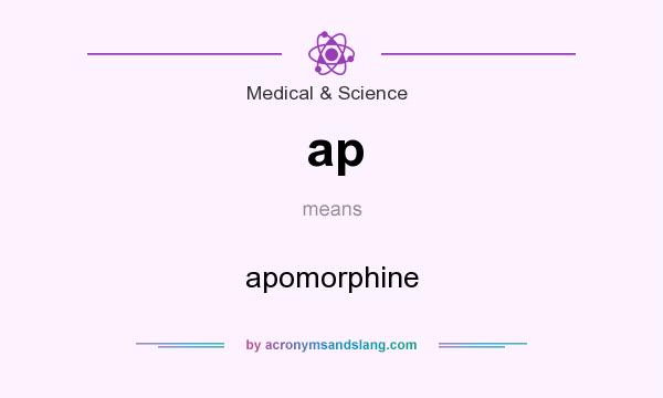 What does ap mean? It stands for apomorphine