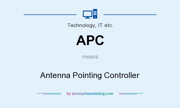 What does APC mean? It stands for Antenna Pointing Controller
