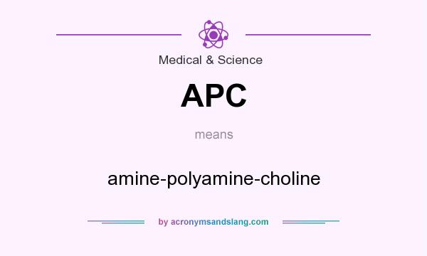 What does APC mean? It stands for amine-polyamine-choline