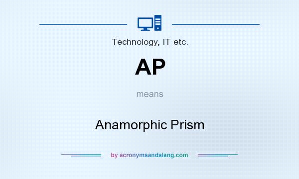 What does AP mean? It stands for Anamorphic Prism