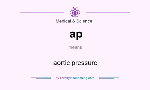 What does ap mean? It stands for aortic pressure