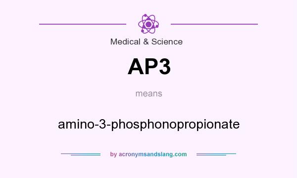 What does AP3 mean? It stands for amino-3-phosphonopropionate
