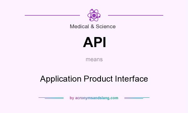 What does API mean? It stands for Application Product Interface