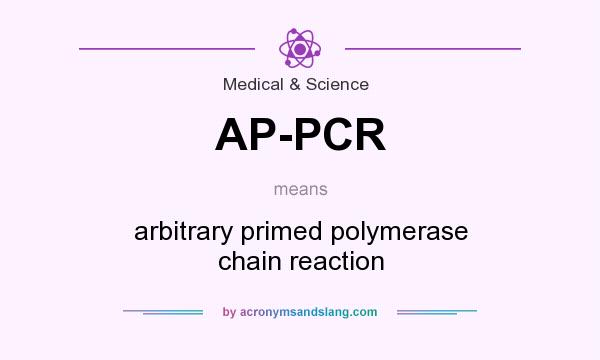 What does AP-PCR mean? It stands for arbitrary primed polymerase chain reaction