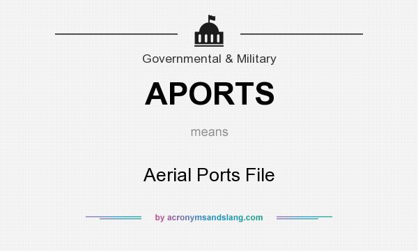 What does APORTS mean? It stands for Aerial Ports File