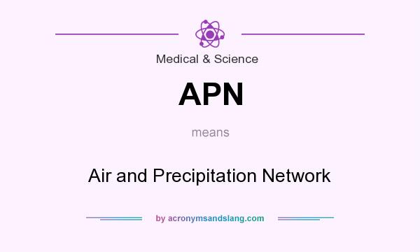 What does APN mean? It stands for Air and Precipitation Network