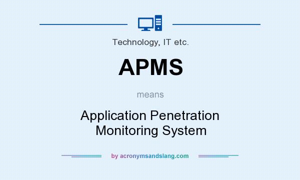 What does APMS mean? It stands for Application Penetration Monitoring System
