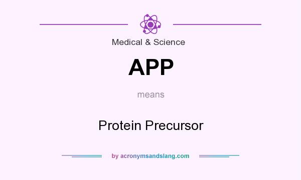 What does APP mean? It stands for Protein Precursor