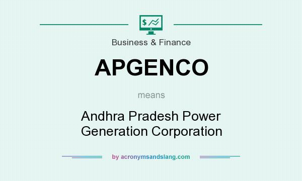 What does APGENCO mean? It stands for Andhra Pradesh Power Generation Corporation