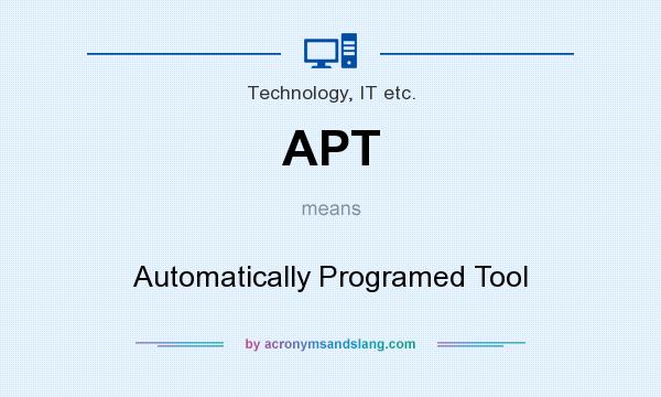 What does APT mean? It stands for Automatically Programed Tool