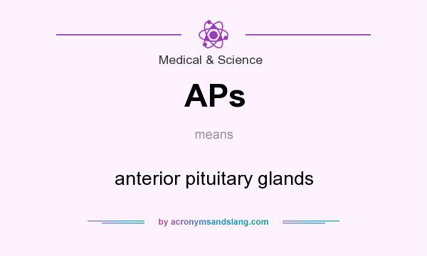 What does APs mean? It stands for anterior pituitary glands
