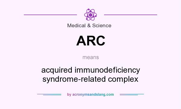 What does ARC mean? It stands for acquired immunodeficiency syndrome-related complex