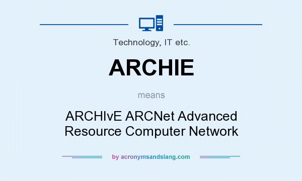 What does ARCHIE mean? It stands for ARCHIvE ARCNet Advanced Resource Computer Network