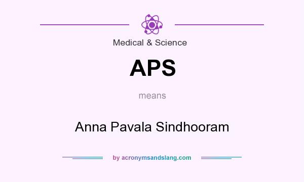 What does APS mean? It stands for Anna Pavala Sindhooram