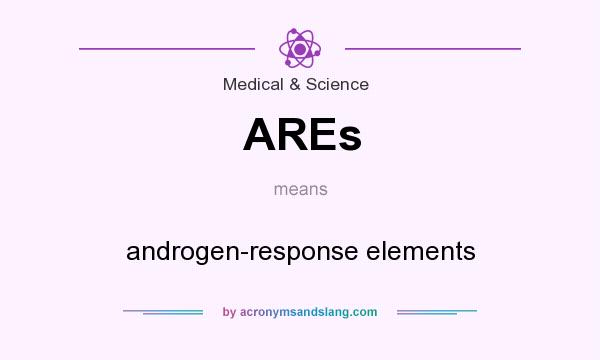 What does AREs mean? It stands for androgen-response elements