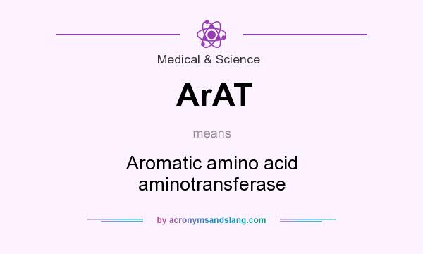 What does ArAT mean? It stands for Aromatic amino acid aminotransferase