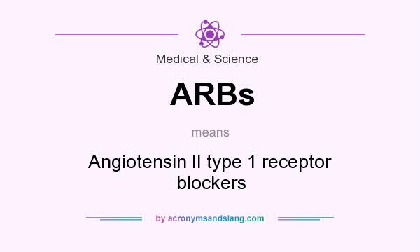 What does ARBs mean? It stands for Angiotensin II type 1 receptor blockers
